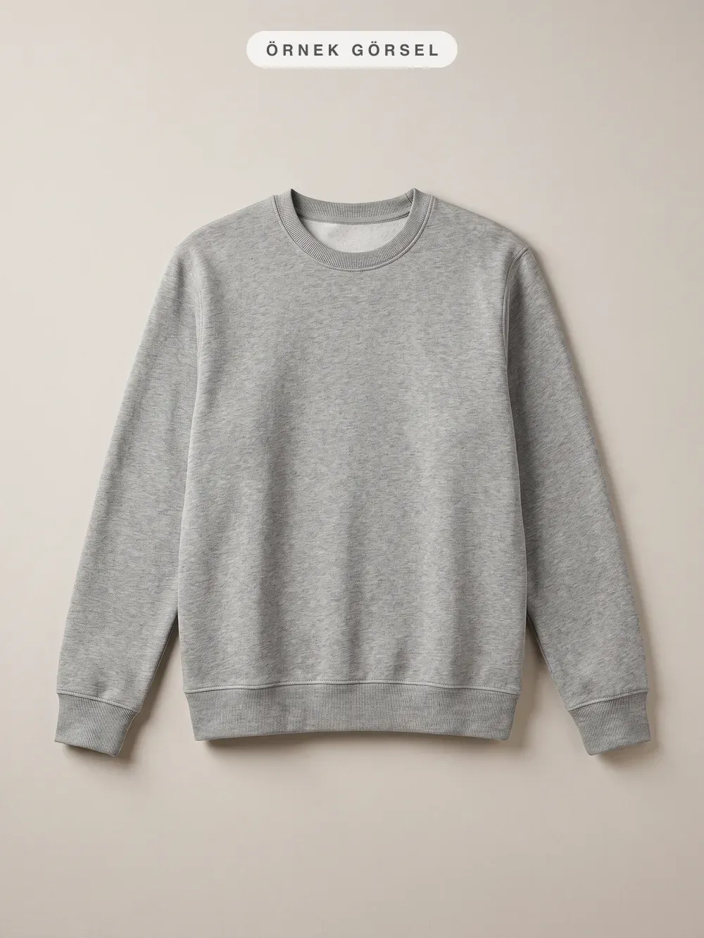 Harita baskılı bisiklet yaka sweatshirt