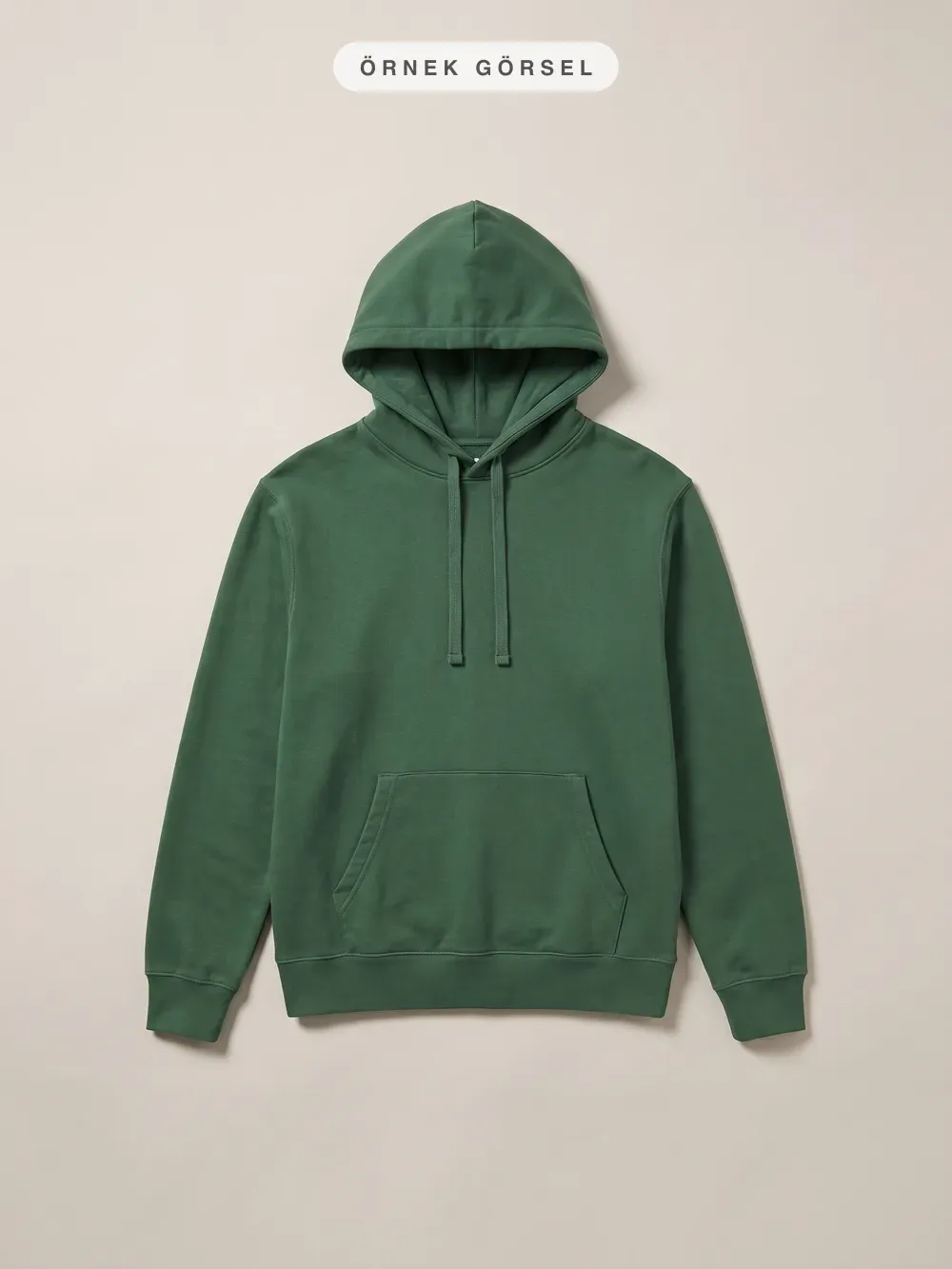 Yarım ton kapüşonlu sweatshirt